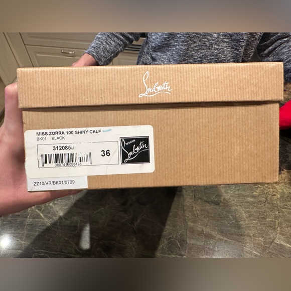 Christian Louboutin Miss Zorra 100 Shiny Calf in Black size 36 - Picture 14 of 16